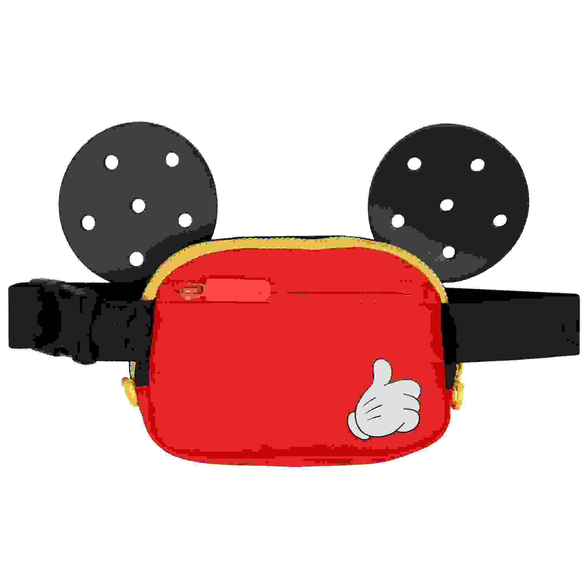 Crocs x Mickey Mouse 3D Ears Multi-Color Belt Bag